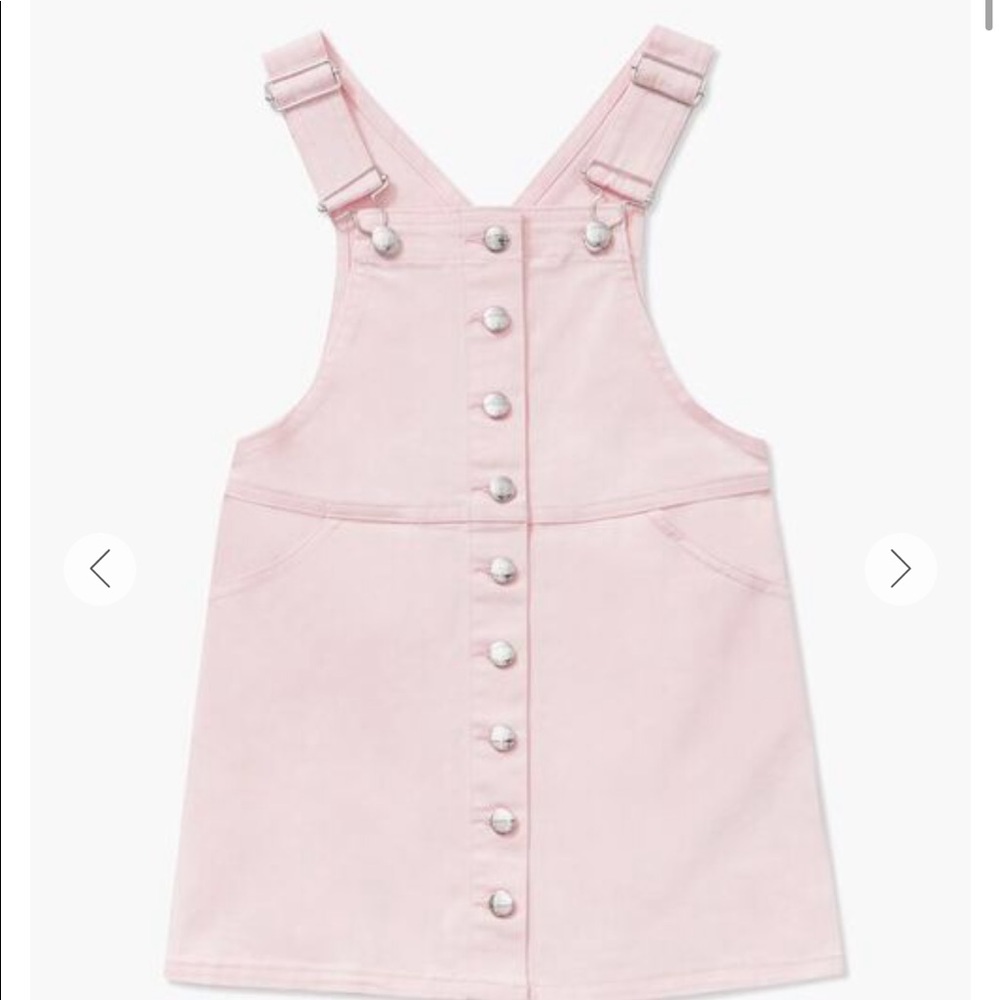 Girls Denim Overall dress.